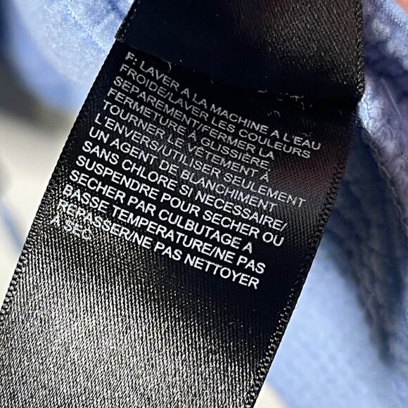 The North Face Woman's Large Light Blue Full Zip Up Light Jacket Front Pockets - Picture 5 of 9